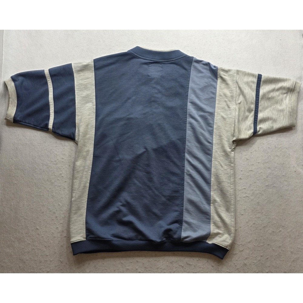 Greenline International Vintage Men's Blue & Gray 3 Button Golf Shirt. Size L - Picture 7 of 8